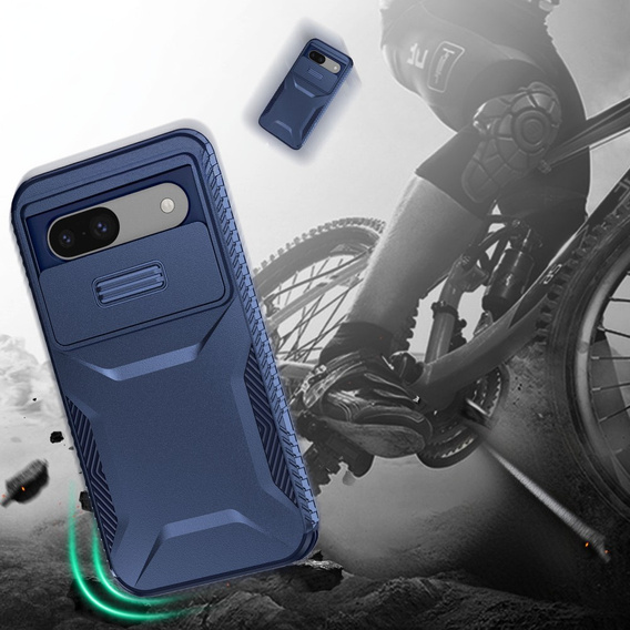 Tok Google Pixel 8a, Slide Lens Lid, kék