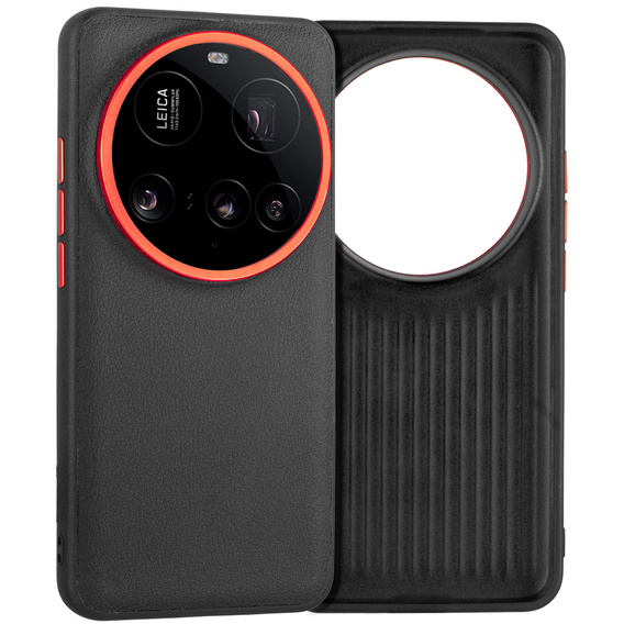 Bőr tok Xiaomi 15 Ultra, leather hybrid, fekete