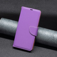 Pattintható tok a Samsung Galaxy A34 5G, Wallet Litchi Magnet, lila