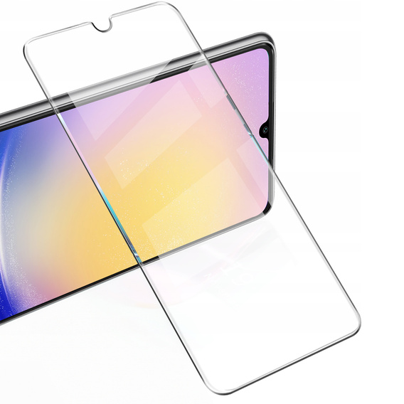 2x edzett üveg a Samsung Galaxy A25 5G, ERBORD 9H Hard Glass a képernyőn