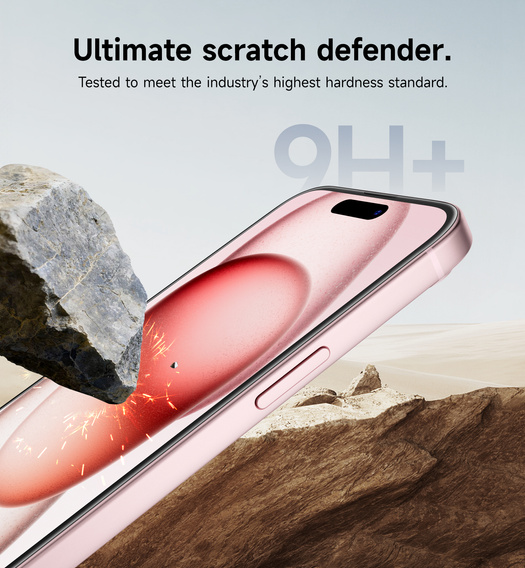 2x SURITCH edzett üveg iPhone 16 / 15 készülékekhez