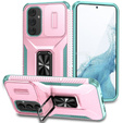 Páncélozott tok Samsung Galaxy A54 5G, páncélozott Slide Ring, rózsaszín