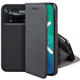 Pattintható tok a Xiaomi Poco X4 Pro 5G, Wallet Smart Magnet, kék