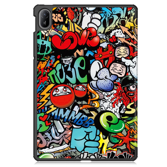 Tok Huawei MatePad SE 11 2024, Smartcase, graffiti