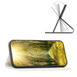 Pattintható tok a Samsung Galaxy A54 5G, Wallet, BINFEN COLOR, fehér