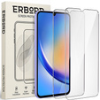 2x edzett üveg a Samsung Galaxy A34 5G, ERBORD 9H Hard Glass a képernyőn