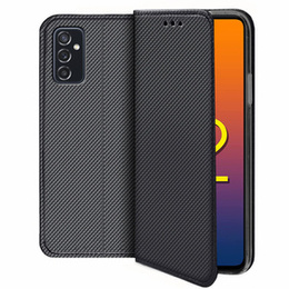 Pattintható tok a Samsung Galaxy M52 5G, Wallet Smart Magnet, kék