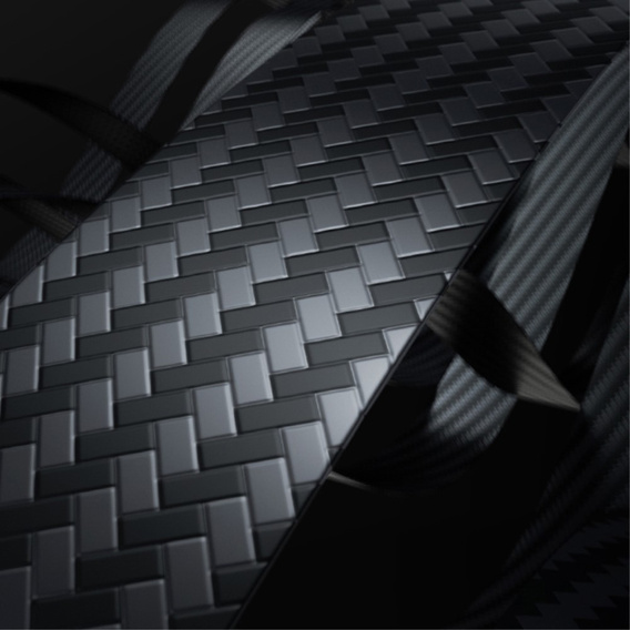 BENKS Kevlar tok iPhone 15 Pro, Carbon Fiber, fekete