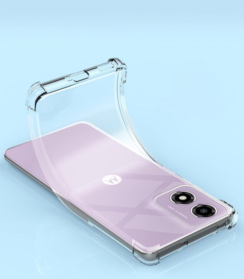 Telefontok a Motorola Moto E14, Dropproof, átlátszó