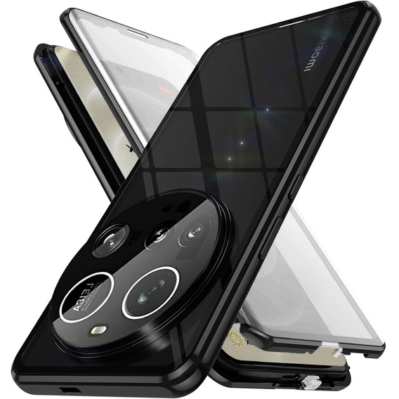 Tok Xiaomi 15 Ultra, Magnetic Dual Glass, fekete