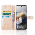 Flap tok Motorola Moto G56 5G, Wallet Rhombus, arany