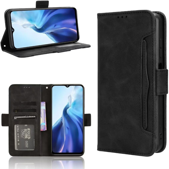 Pattintható tok a Realme Note 70T 4G, Card Slot, fekete