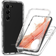 Tok Samsung Galaxy S23 készülékhez, Shockproof, fóliával, átlátszó