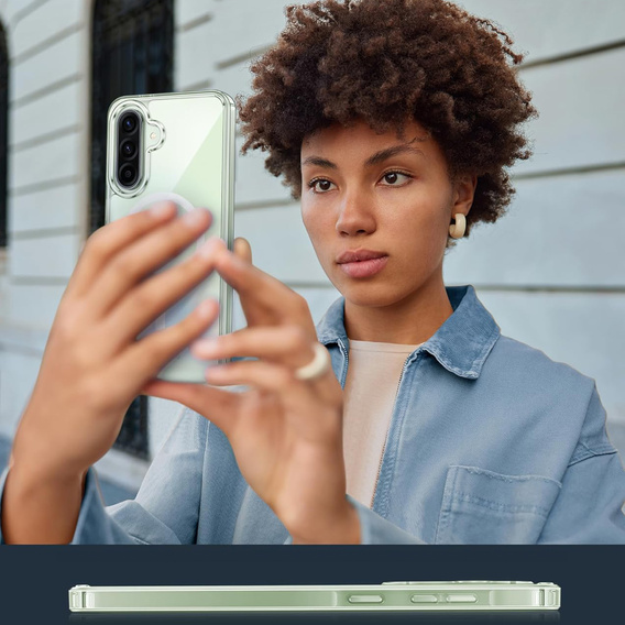 Tok Samsung Galaxy A56 5G, Dropproof MagSafe, átlátszó + 9H edzett üveg