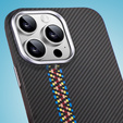 Tok iPhone 14 Pro, Carbon Fiber MagSafe, fekete