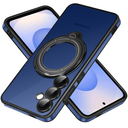 Mágneses tok Samsung Galaxy S25 készülékhez, MagSafe, fekete