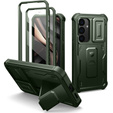 Páncélozott tok a Samsung Galaxy S25, Dexnor Full Body (Two Frames), zöld