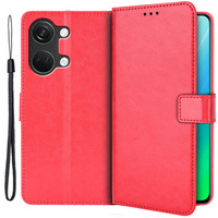 Pattintható tok a OnePlus Nord 3 5G, Crazy Horse Wallet, piros