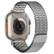Acél karperec Apple Watch 1/2/3/4/4/5/6/7/8/SE/ULTRA 42/44/45/45/49 MM - szürke