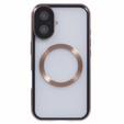 Magnetic Dual Glass MagSafe tok iPhone 16, arany