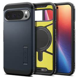 Spigen Tough Armor MagSafe tok Google Pixel 10 Pro XL, Metal Slate, fém pala