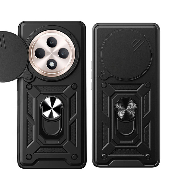 Telefontok a Oppo Reno 12FS / Oppo Reno 12F, CamShield Slide, fekete