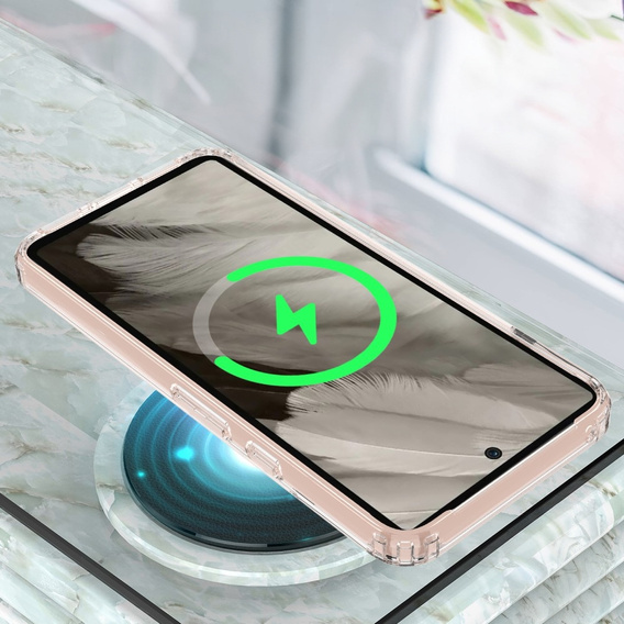 Tok a Google Pixel 8 készülékhez, Fusion hibrid tok, MagSafe-hoz, átlátszó