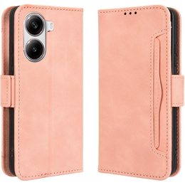 Pattintható tok a Xiaomi Poco X7 Pro 5G, Card Slot, rózsaszín