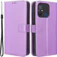 Pattintható tok a Xiaomi Redmi 12C, Wallet, Smart Magnet, lila