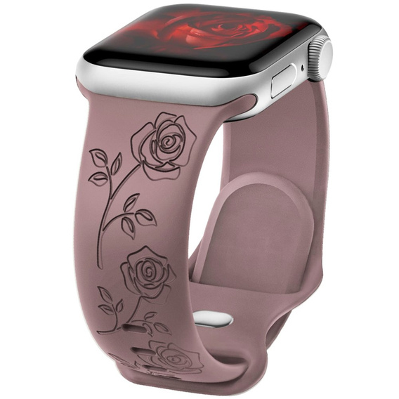 Szilikon szíj Apple Watch 1/2/3/4/4/5/6/7/8/9/SE/ULTRA/ULTRA 2 42/44/45/45/49MM órához