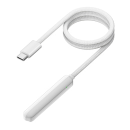 Mágneses USB-C töltőkábel Apple Pencilhez (2. generáció), fehér