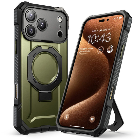Supcase tok iPhone 17 Pro Max készülékhez, Unicorn Beetle Grip Mag, Guldan