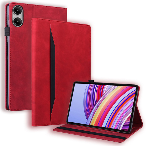 Tok Xiaomi Redmi Pad Pro / Xiaomi Poco Pad, Classic, tolltartóval, piros