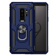 Páncélozott telefontok a Samsung Galaxy S9+ Plus, Nox Case Ring, kék