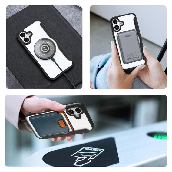 Dux Ducis Telefontok a iPhone 16 Plus, Skin X Pro, MagSafe, fekete