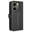 Pattintható tok a Infinix Hot 40i, Wallet Smart Magnet, fekete