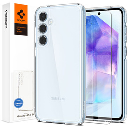 A Spigen tok Samsung Galaxy A55 5G, Ultra Hybrid, átlátszó + 9H edzett üveg