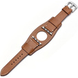 Bőrszíj Apple Watch 1/2/3/4/4/5/6/7/8/SE/Ultra 42/44/45/49mm, barna