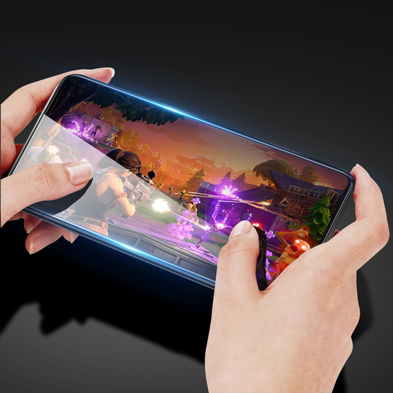 Edzett üveg OnePlus 12R, Dux Ducis teljes képernyőhöz, fekete keret