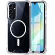 Tok a Samsung Galaxy A16, Fusion Hybrid, MagSafe-hoz, átlátszó + üveg a képernyőhöz