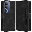 Pattintható tok a Vivo Y19s, Card Slot, fekete