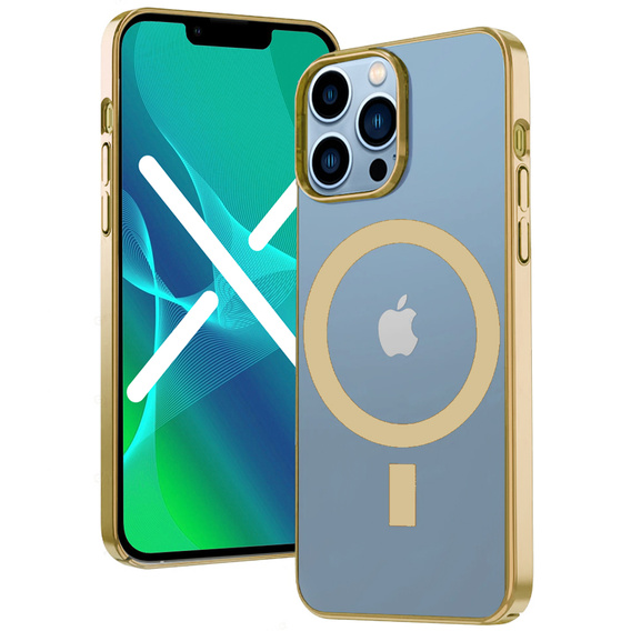 Telefontok a iPhone 13 Pro, ERBORD Hybrid MagSafe Case, kék