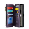Tok CASEME Samsung Galaxy S25 Ultra, RFID Leather Wallet, vállpánttal, lila