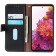 KHAZNEH RFID tok OnePlus 12R, Litchi textúra, fekete