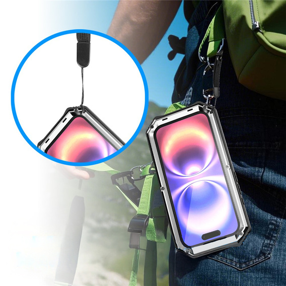 R-JUST páncélozott tok állvánnyal iPhone 17-hez