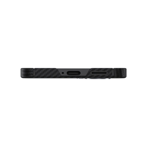 BENKS Kevlar tok Samsung Galaxy S25+ Plus, MagSafe, Carbon Fiber, fekete