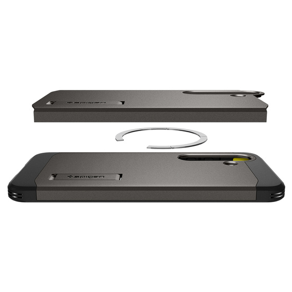 Spigen Tough Armor Mag Gunmetal tok Samsung Galaxy S25-hez