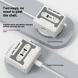 Retro szilikon kazettás tok Apple AirPods Pro 3 készülékhez