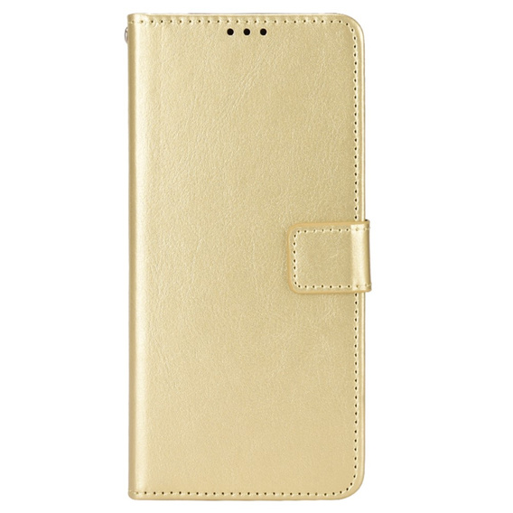 Pattintható tok a Motorola Moto G85, Crazy Horse Wallet, arany