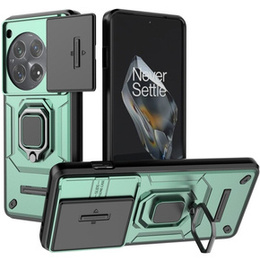 Telefontok a OnePlus 12 5G, KickStand Camera Lens, zöld